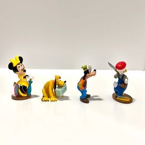 Disney Toy Figure Bundle – Donald Duck, Goofy, Minnie & Pluto – 4pc Set